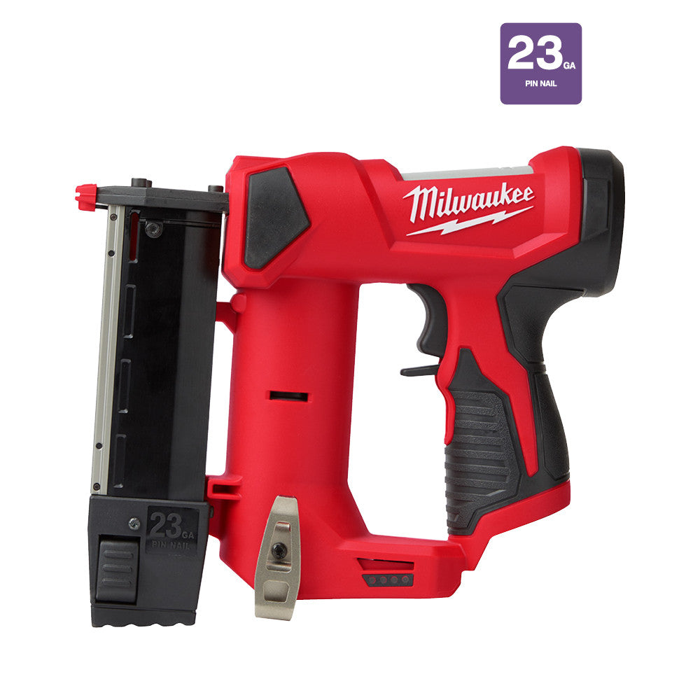 Milwaukee Electric M12 23 Gauge Pin Nailer - MLW-2540-20 | MFVCanada.com