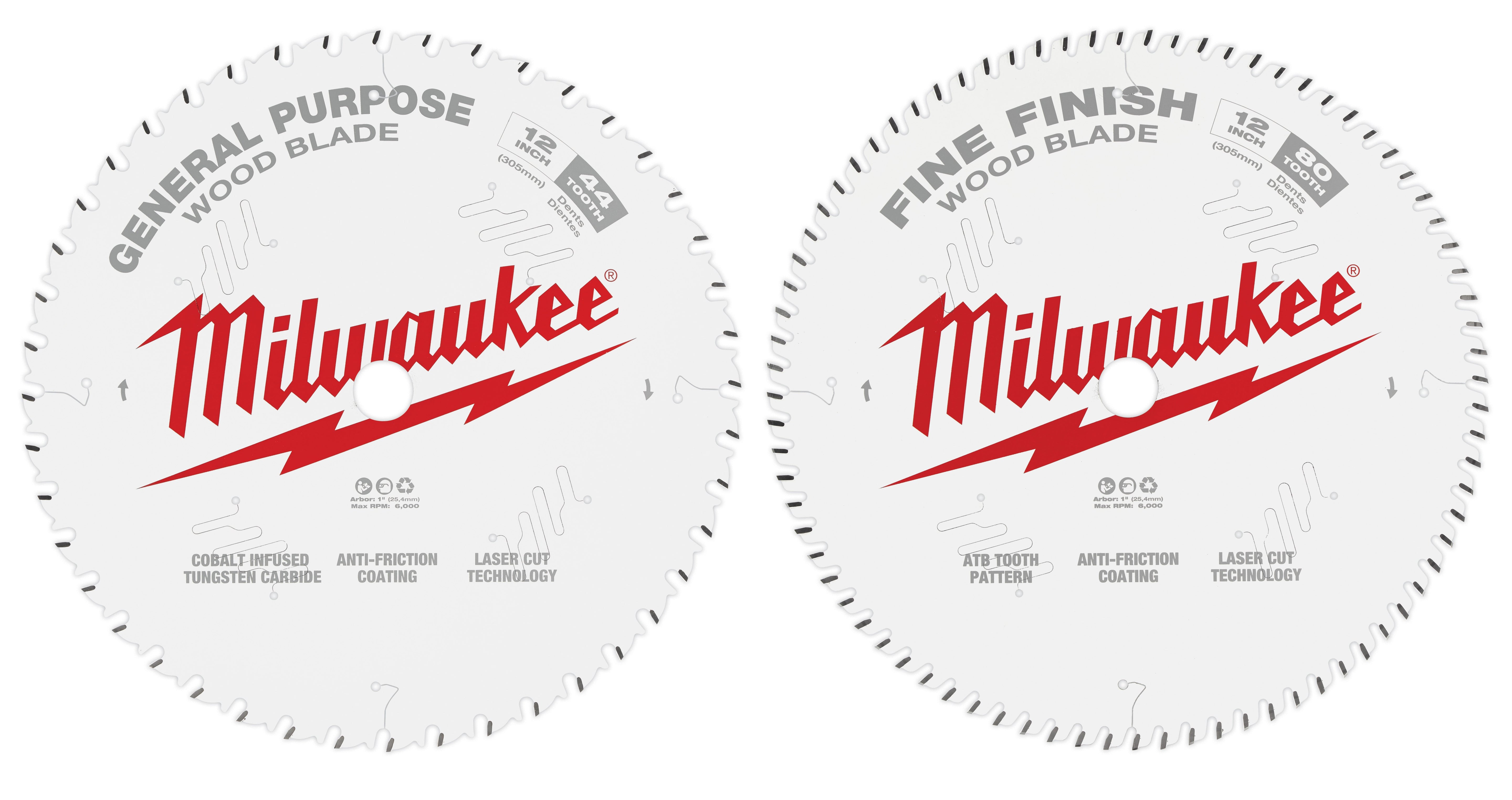Milwaukee Electric 12" 44T + 80T Two Pack - MLW-48-40-1232 | MFVCanada.com
