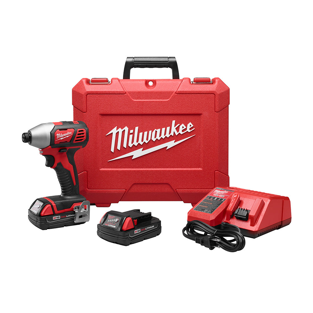 Milwaukee Electric M18 1/4" Hex Impact Driver Kit - MLW-2656-22CT | MFVCanada.com