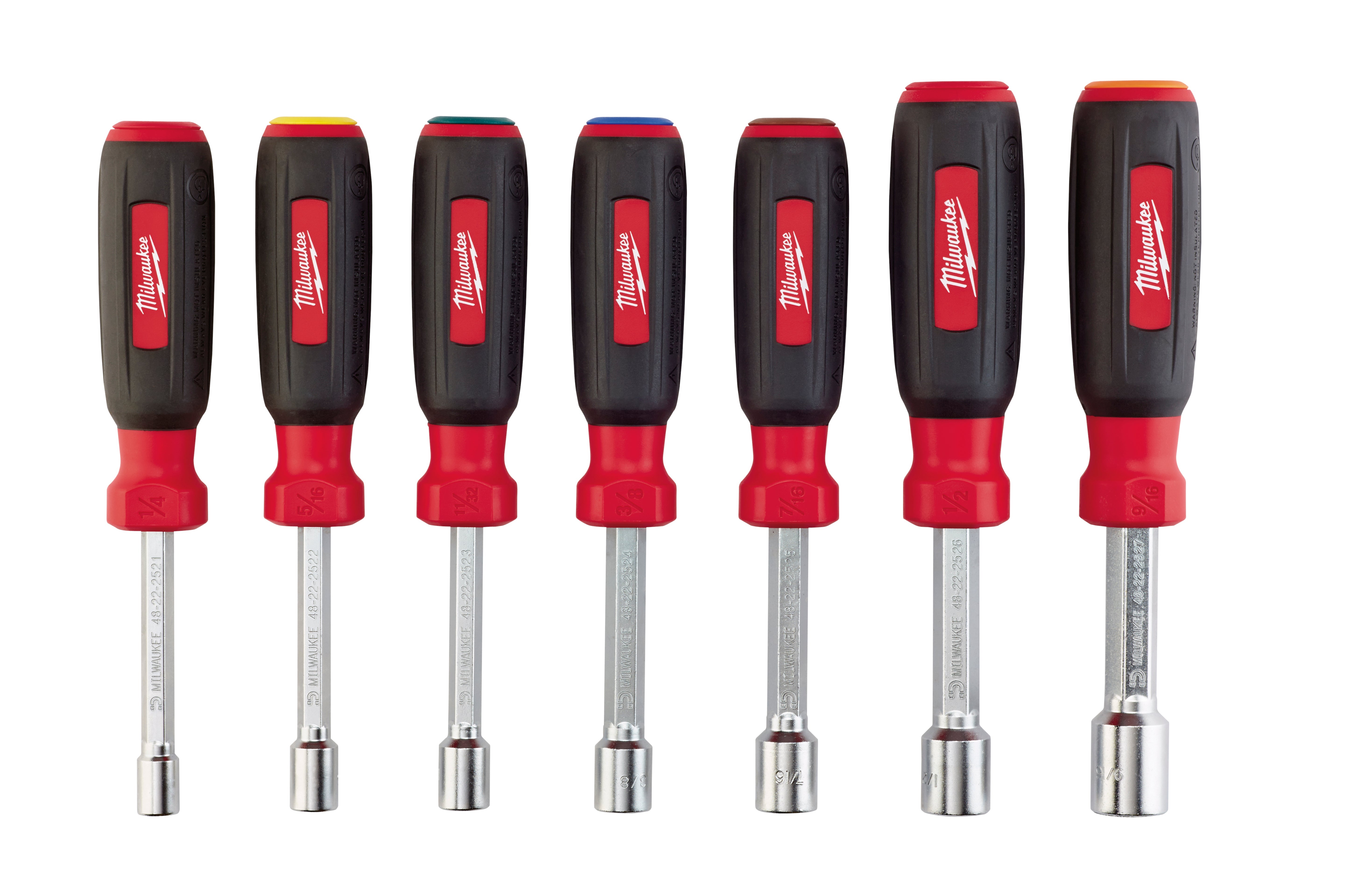 Milwaukee Electric 7 Pc Mag Sae Nut Driver Set - MLW-48-22-2507 | MFVCanada.com