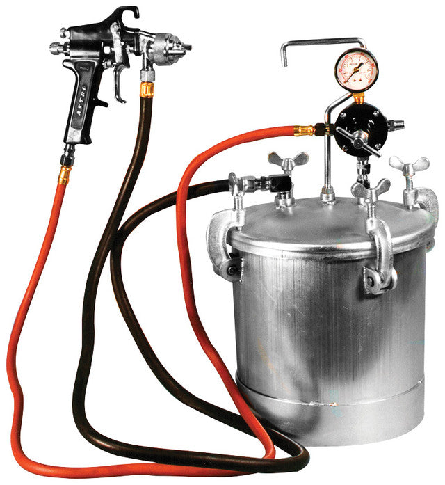 ASTRO PNEUMATIC - 2-1/4 Gal Pressure Tank W/Spray Gun & 12' Hose, 1Mm Noz. - AST-PT2-4GH | MFVCanada.com