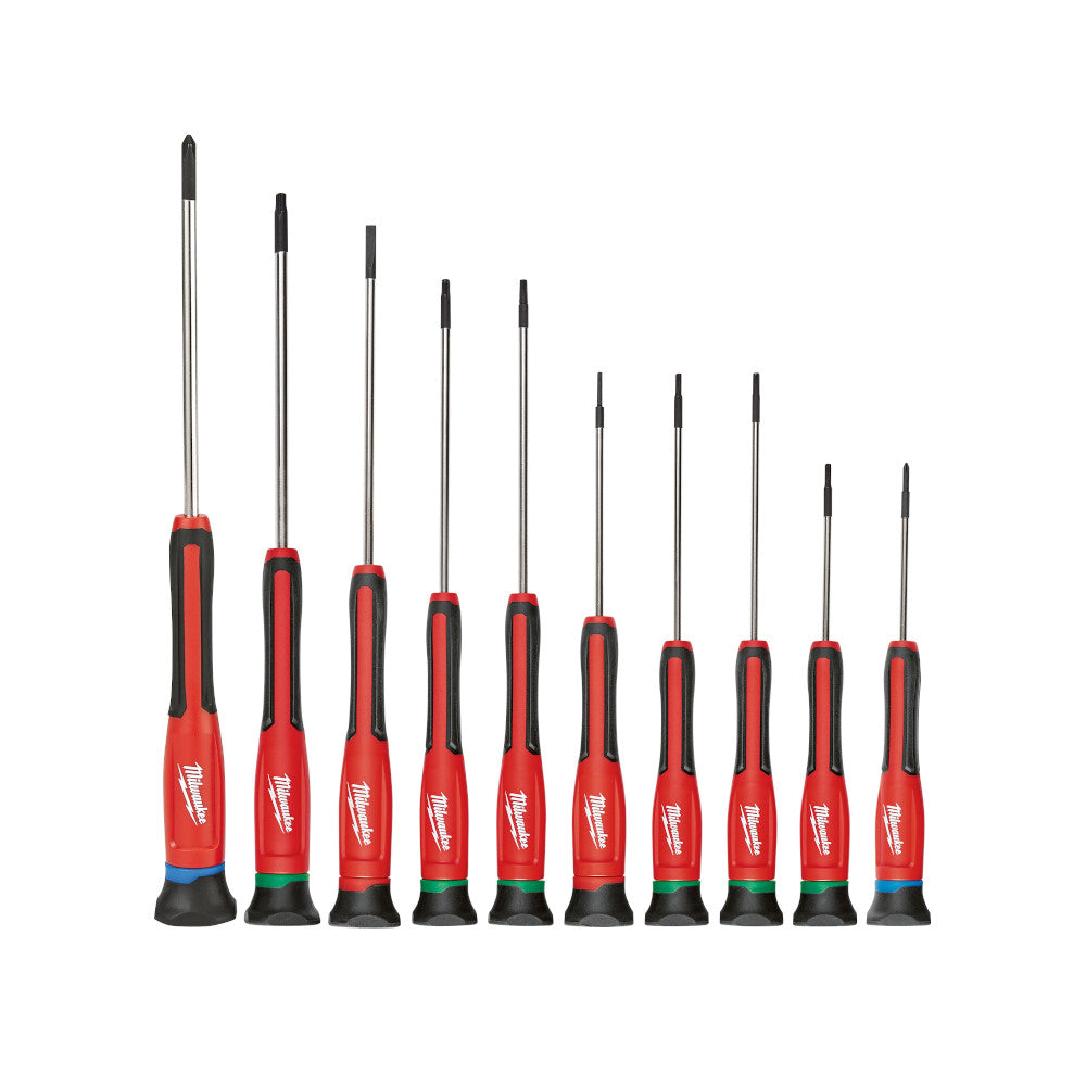 Milwaukee Electric 10Pc Precision Screwdriver Kit - MLW-48-22-2612 | MFVCanada.com