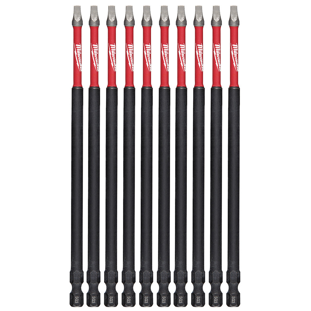 Milwaukee Electric 6" Power Bit Sq3 10Pk - MLW-48-32-4216 | MFVCanada.com
