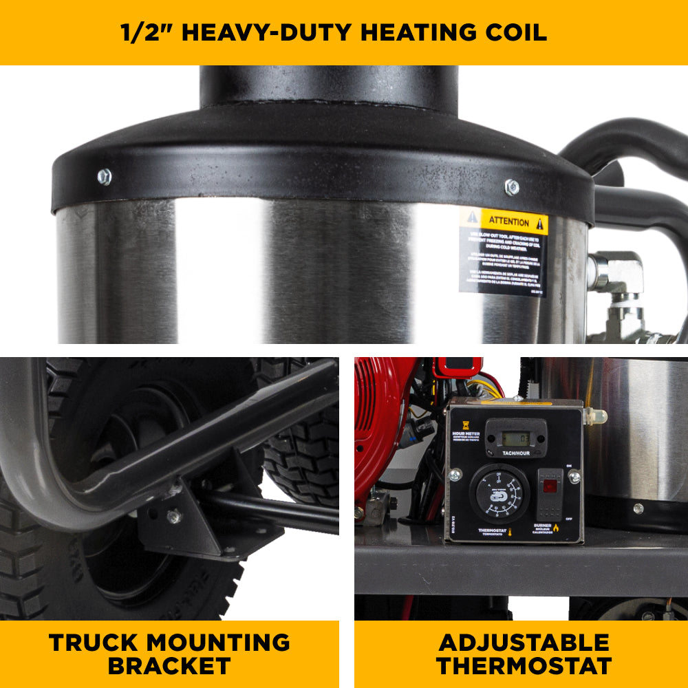BE Hot Water Pressure Washer 4000PSI - HW4013HG | MFVCanada.com
