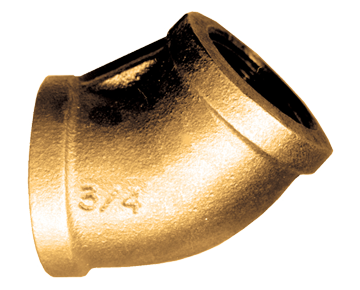 Fairview Cast Bronze 45 Elbow;2 FPT 105-M | RogueFuel.ca