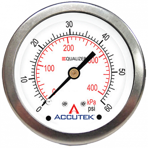 Fairview 0-5000PSI Equalizer Gauge;2.5in Face;1/4MPT CBM PG-5000ZRCD25 | RogueFuel.ca
