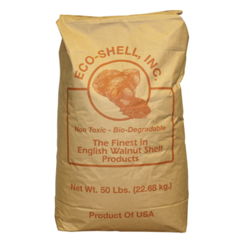 Eco-Shells Inc. Media, Walnut Shell, Fine, 20/40, 50lb/bg - 73000B | MFVCanada.com