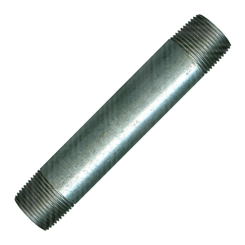 Fairview Galvanized Iron Nipple;1/2MPTx8in GI-113-D8 | RogueFuel.ca