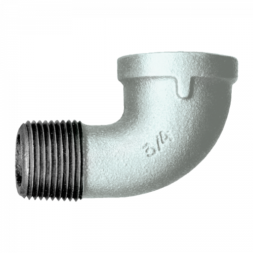 Fairview Galvanized Iron 90Elb;3/4MPTx3/4FPT GI-116-E | RogueFuel.ca