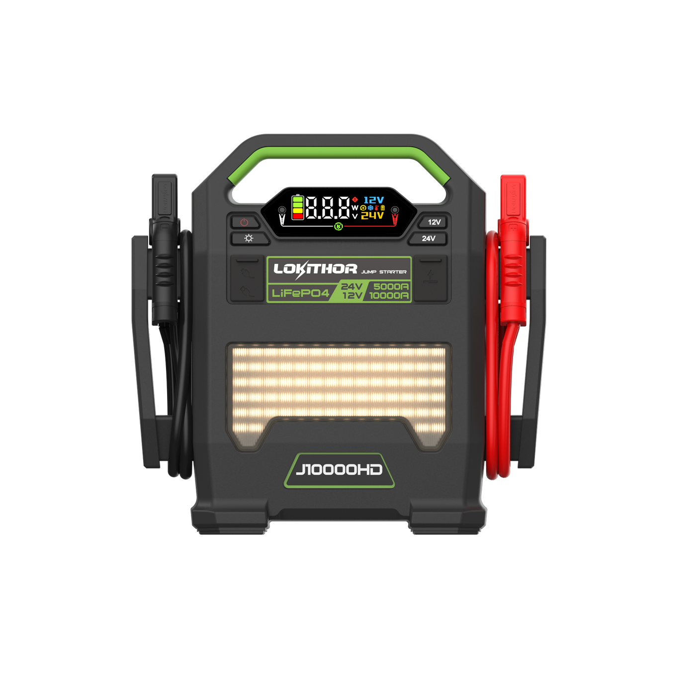 LOKITHOR Heavy Duty Jump Starter with LiFePO4 – 12V/10000Amp & 24V/5000Amp - J10000HD | MFVCanada.com