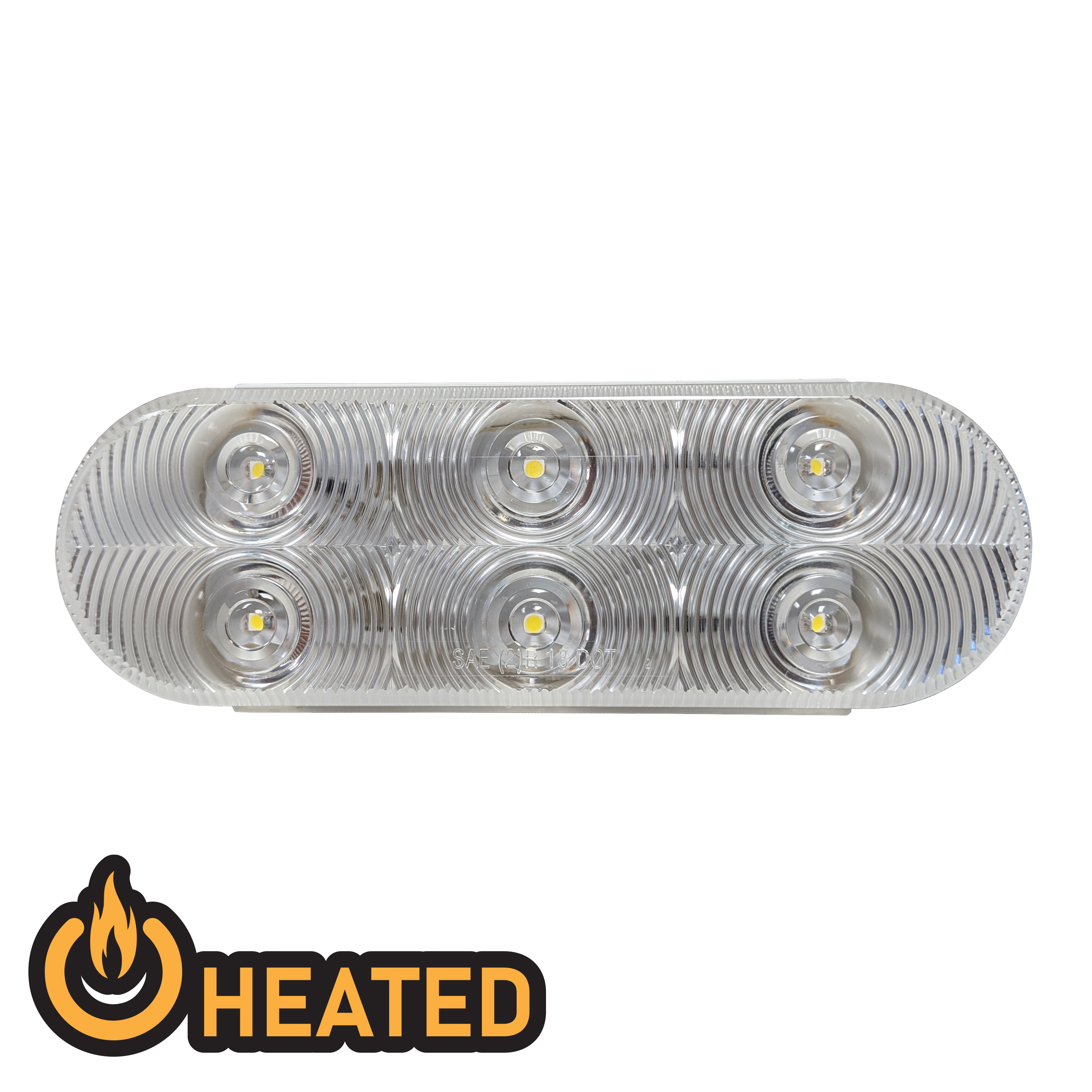 Uni-Bond LIGLED2238H-6C Heated LED 6" Oval Signal Lamp - Clear | MFVCanada.com