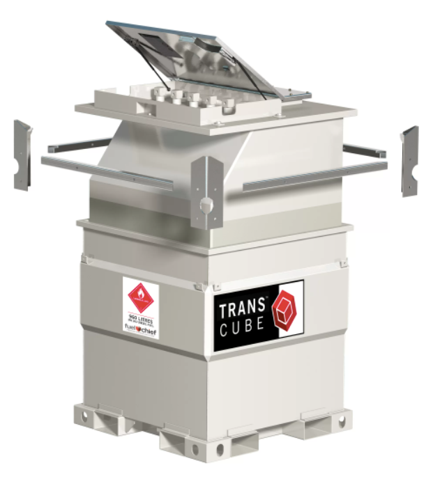 Western Global TRANSCUBE 264 US gal, (1,000L) Portable Fuel Tank 115V PACKAGE 10TCG