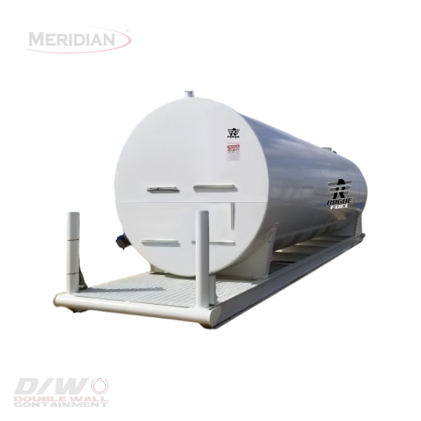Meridian 65,000 Litre/ 14,298 Gallon Double Wall Fuel Tank & Skid, Fully Welded Saddle - 61413TSBDT | RogueFuel.ca | Munro Industries