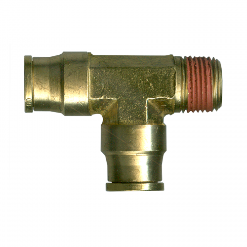 Fairview Push-Connect Tee;1/4x1/4MPTx1/4 PC71-4B | RogueFuel.ca