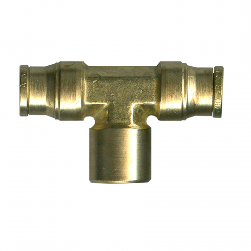 Fairview Push-Connect Tee;1/4x1/4FPT PC78-4B | RogueFuel.ca