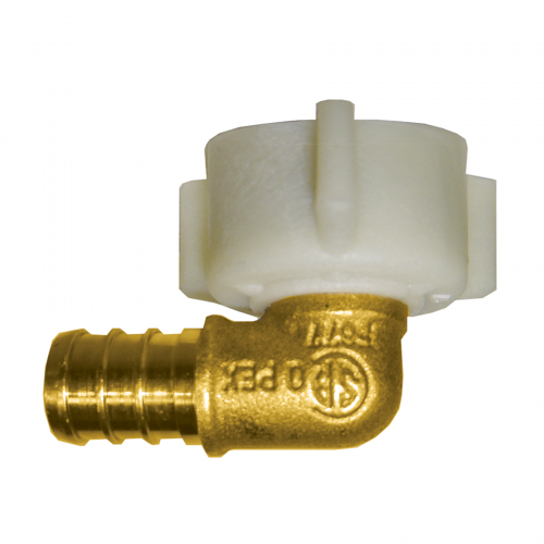 Fairview PexElb3/4x3/4F.Sw.w/PolyNut,;Lead Free Brass LF-PEX-139FSPN-14E | RogueFuel.ca