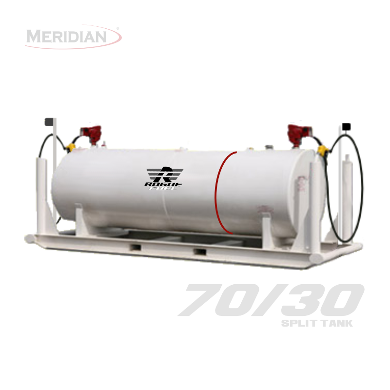 Meridian 4595L/ 1000G DW 70/30 Split Fuel Tank Complete - 98108DWCPFPB ...