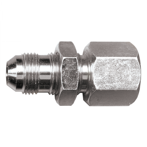 Fairview Steel Blkhd Adptr;1/4 MMJICx1/4 FPT S3846-4B | RogueFuel.ca