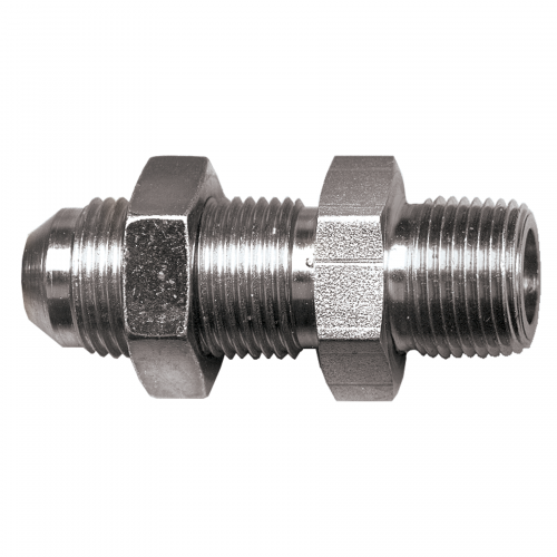 Fairview Steel Blkhd Adptr,1/4 MJICx 1/4MPT S3848-4B | RogueFuel.ca