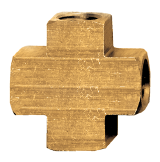 Fairview Brass Cross;1/8 FPT;Xtruded X102-A | RogueFuel.ca