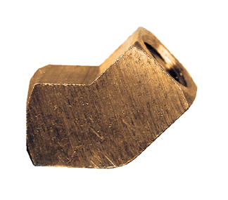 Fairview Brass 45 Elbow;1/4 FPT;Xtruded X105-B | RogueFuel.ca