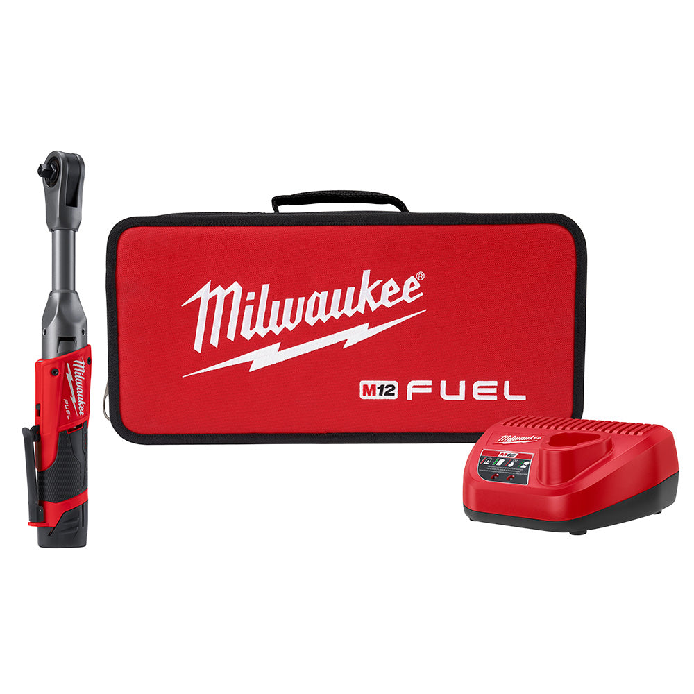 Milwaukee Electric M12 Fuel 3/8" Extension Ended Reach Ratchet Kit - MLW-2560-21 | MFVCanada.com
