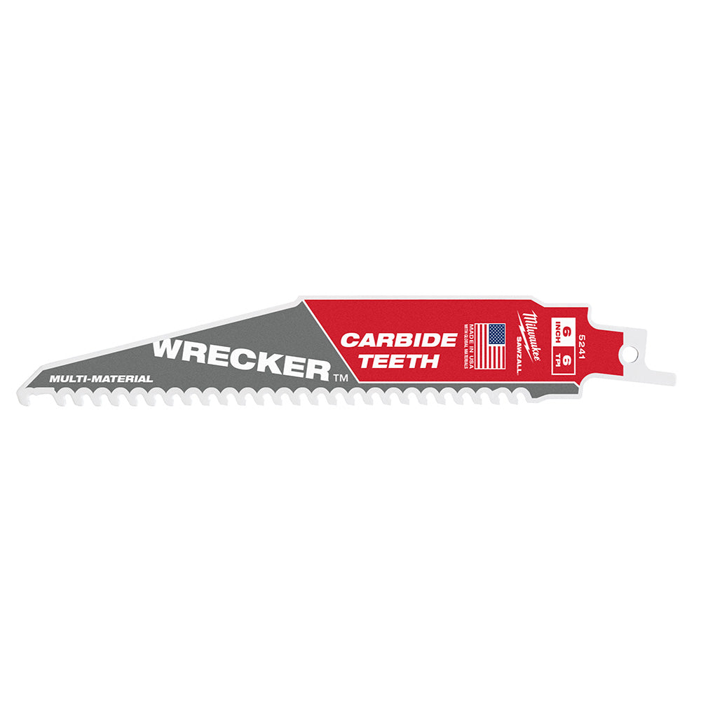 Milwaukee Electric 6" Ct Wrenchecker Sawzall Blade 1Pk - MLW-48-00-5241 | MFVCanada.com