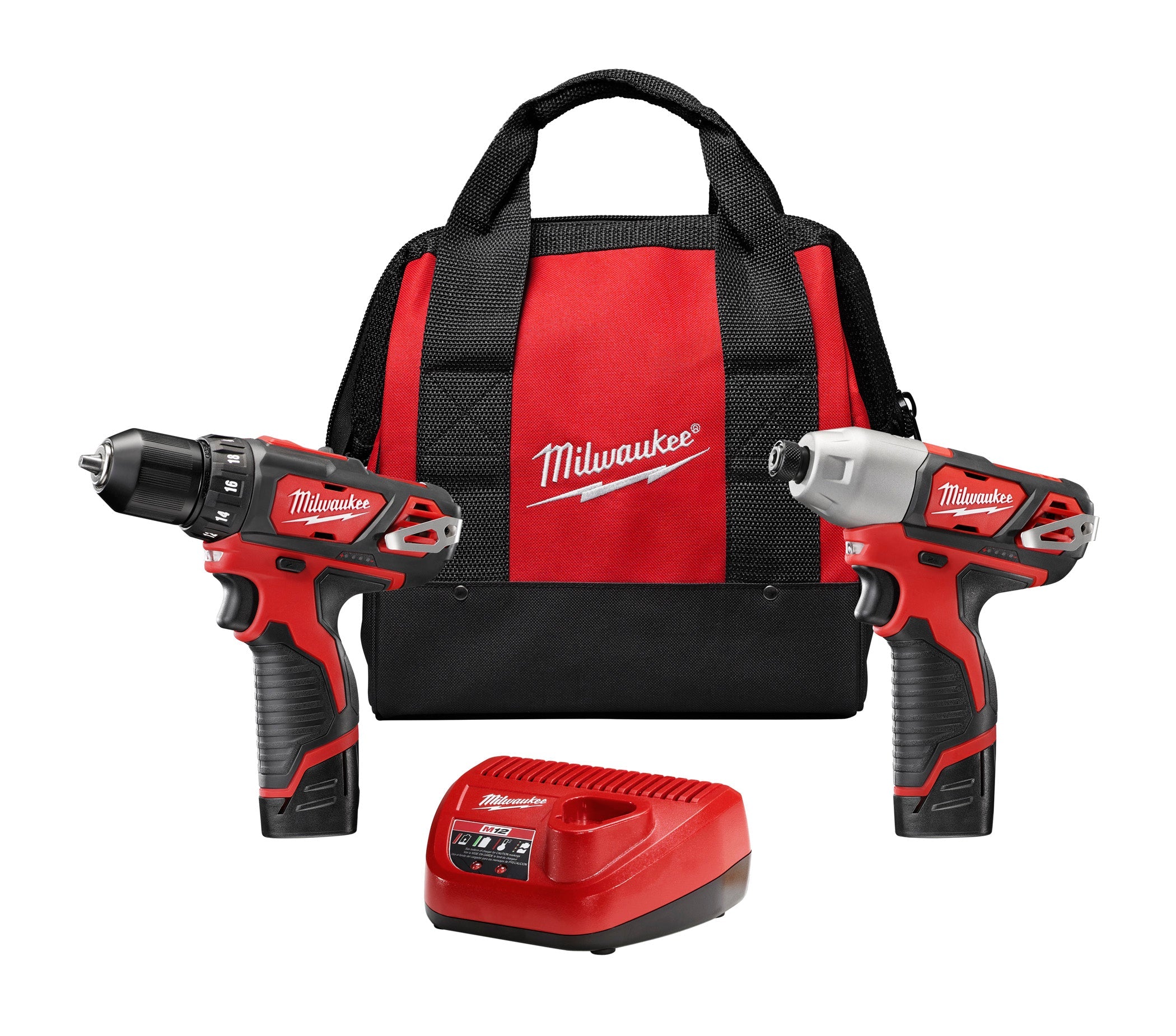Milwaukee Electric M12 12V Combo Drill/Driver Kit  3/8" Drill/Driver And 1/4" Hex Impact Driver - MLW-2494-22 | MFVCanada.com