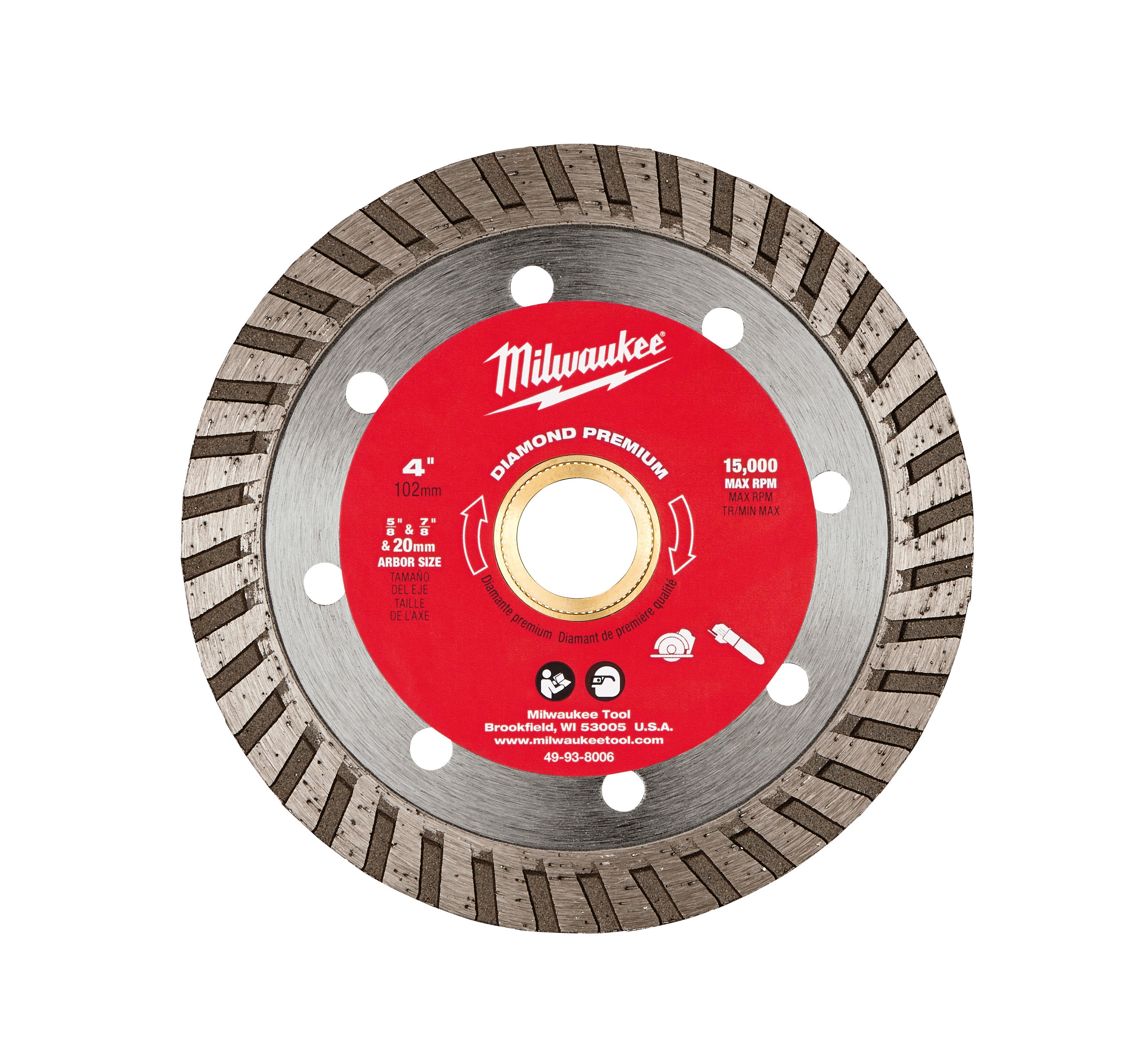 Milwaukee Electric 4"X.090X7/8-5/8"Turbo Gp Blade - MLW-49-93-8006 | MFVCanada.com