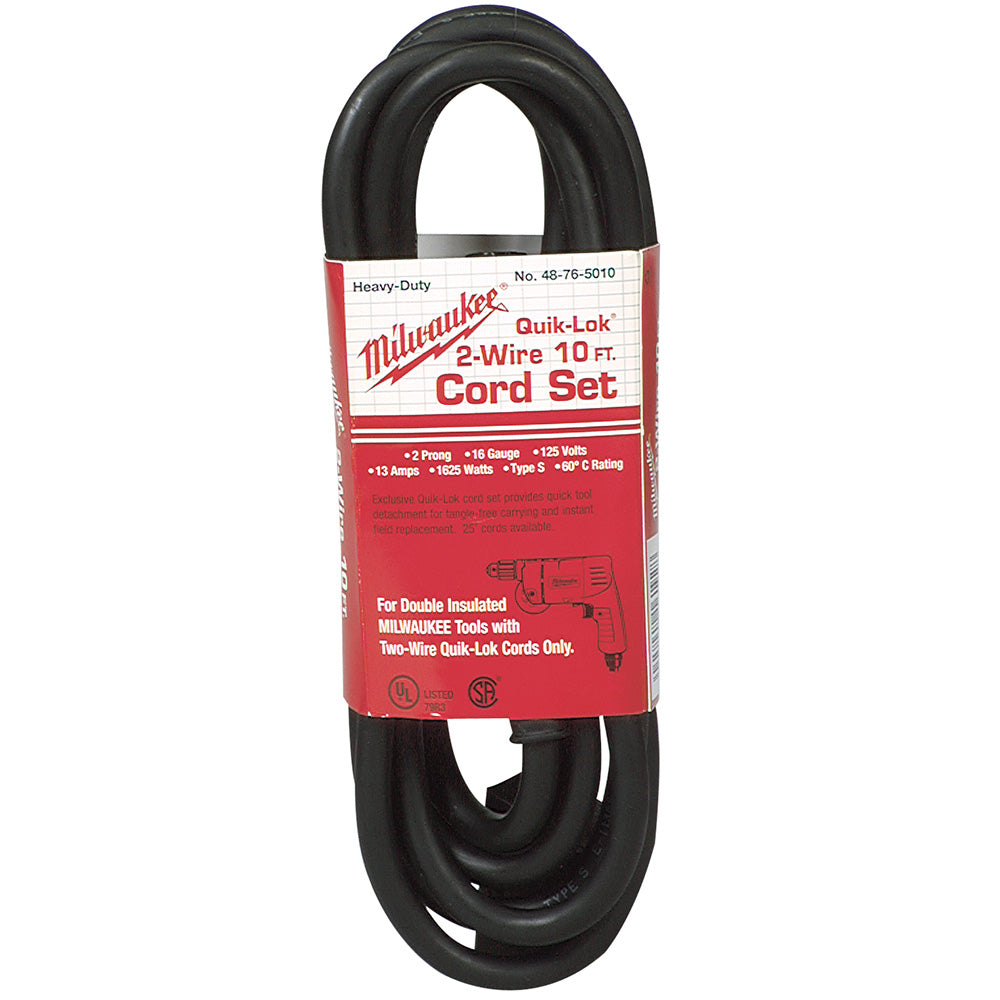 Milwaukee Electric 10 Ft 14-2 Sj Q-Lok Cord Set - MLW-48-76-5110 | MFVCanada.com