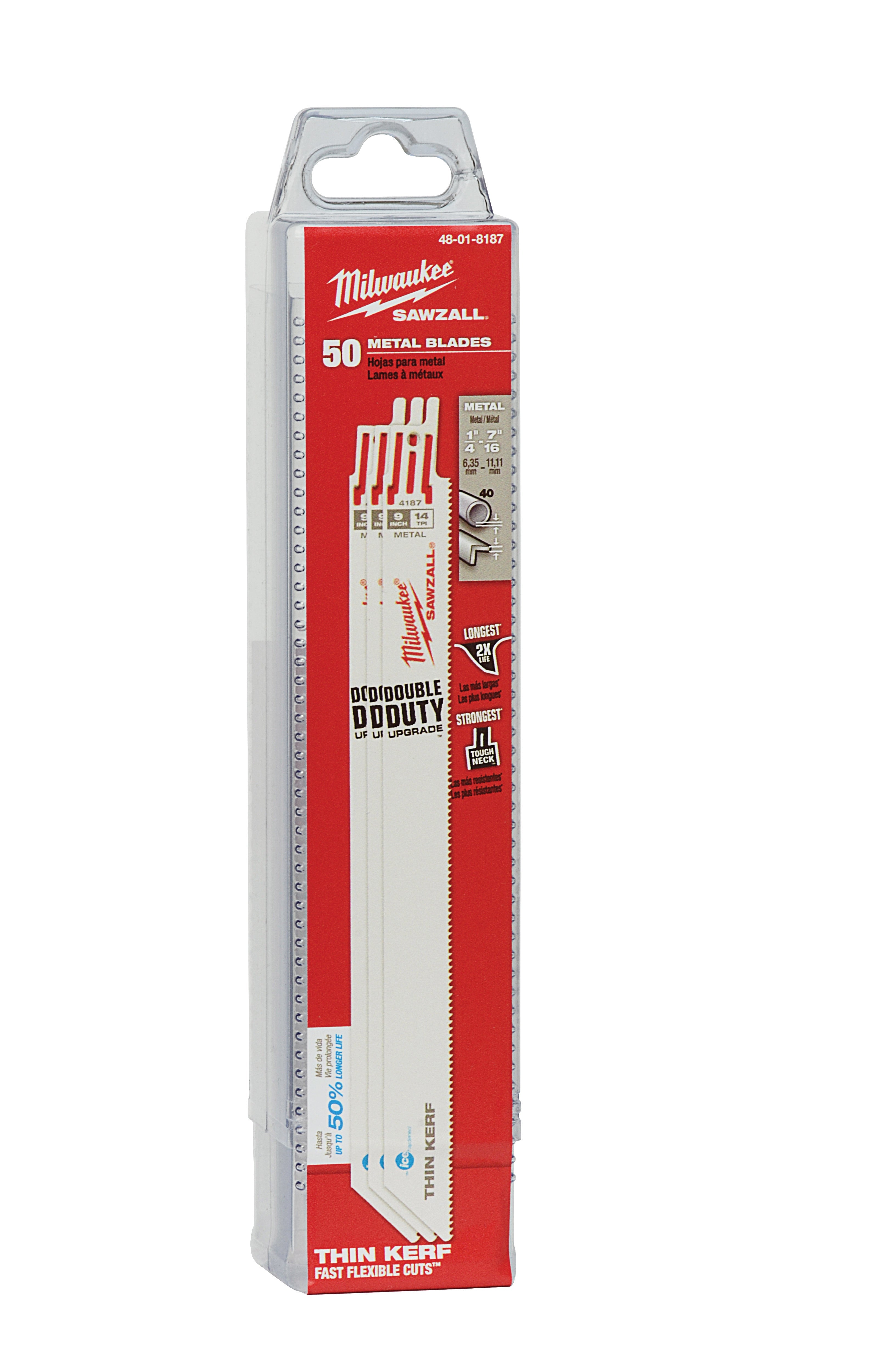 Milwaukee Electric Blade 14T 9L Ice Hard 50Pk - MLW-48-01-8187 | MFVCanada.com