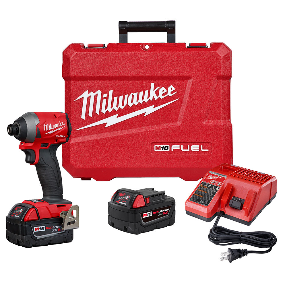 Milwaukee Electric M18 Fuel 1/4" Hex Impact Xc Kit - MLW-2953-22 | MFVCanada.com