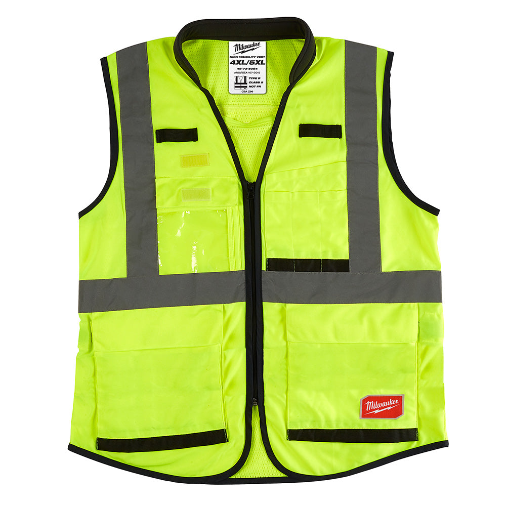 Milwaukee Electric (12) Prem Hi-Vis Vest-Ylw-4X/5X (Csa) - MLW-48-73-5084 | MFVCanada.com