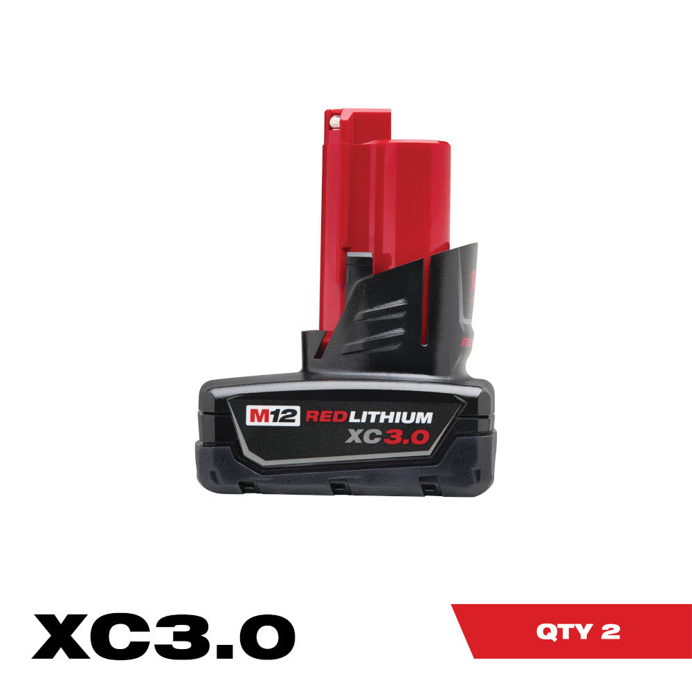 Milwaukee Electric M12 Xc3.0 Battery 2-Pack - 48-11-2412 - MLW-48-11-2412 | MFVCanada.com