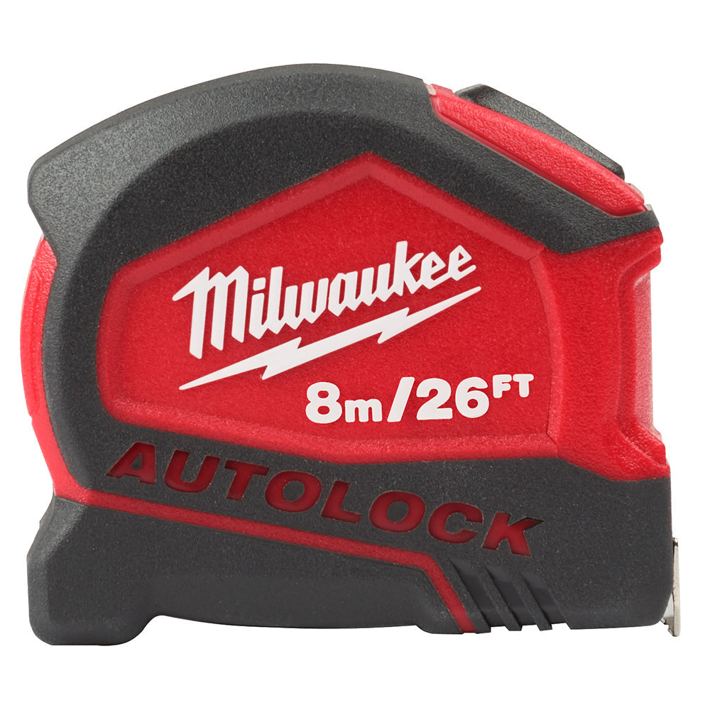Milwaukee Electric 8M/26Ft Autolock Compact Tape - MLW-48-22-6826 | MFVCanada.com