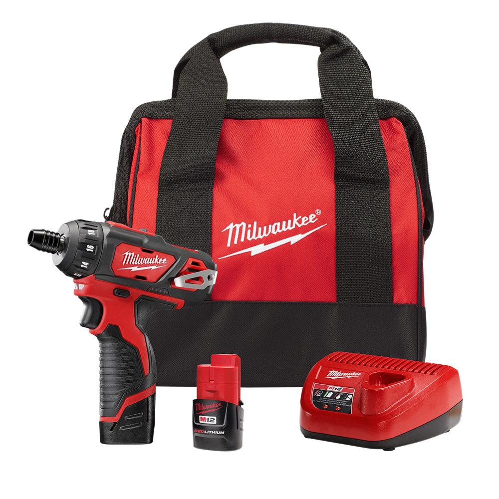 Milwaukee Electric M12 1/4 2Spd Driver Kit - MLW-2406-22 | MFVCanada.com