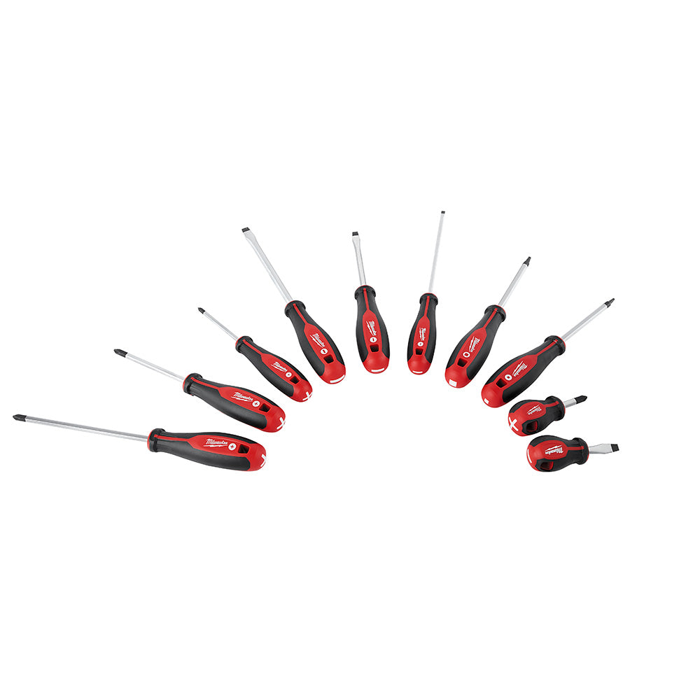 Milwaukee Electric 10 Pc Screwdriver Set - 48-22-2710 - MLW-48-22-2710 | MFVCanada.com