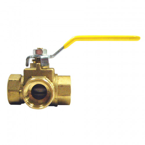 Fairview Ball Valve 3-Way;1/4 FPT BV2101-B | RogueFuel.ca