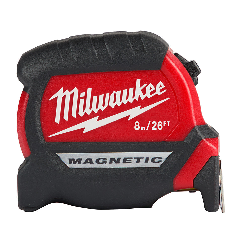 Milwaukee Electric 8M/26' Compact Mag Tape - 12’ So - MLW-48-22-0326 | MFVCanada.com