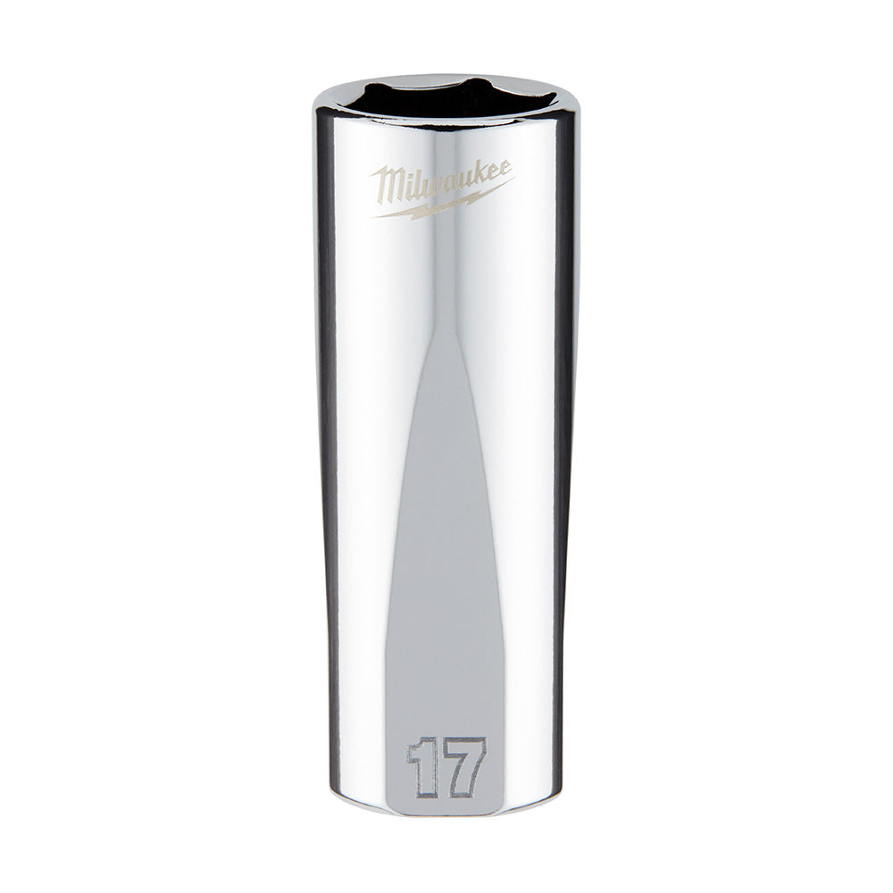 Milwaukee Electric 3/8" Drive 17Mm Socket - Deep - MLW-45-34-0117 | MFVCanada.com