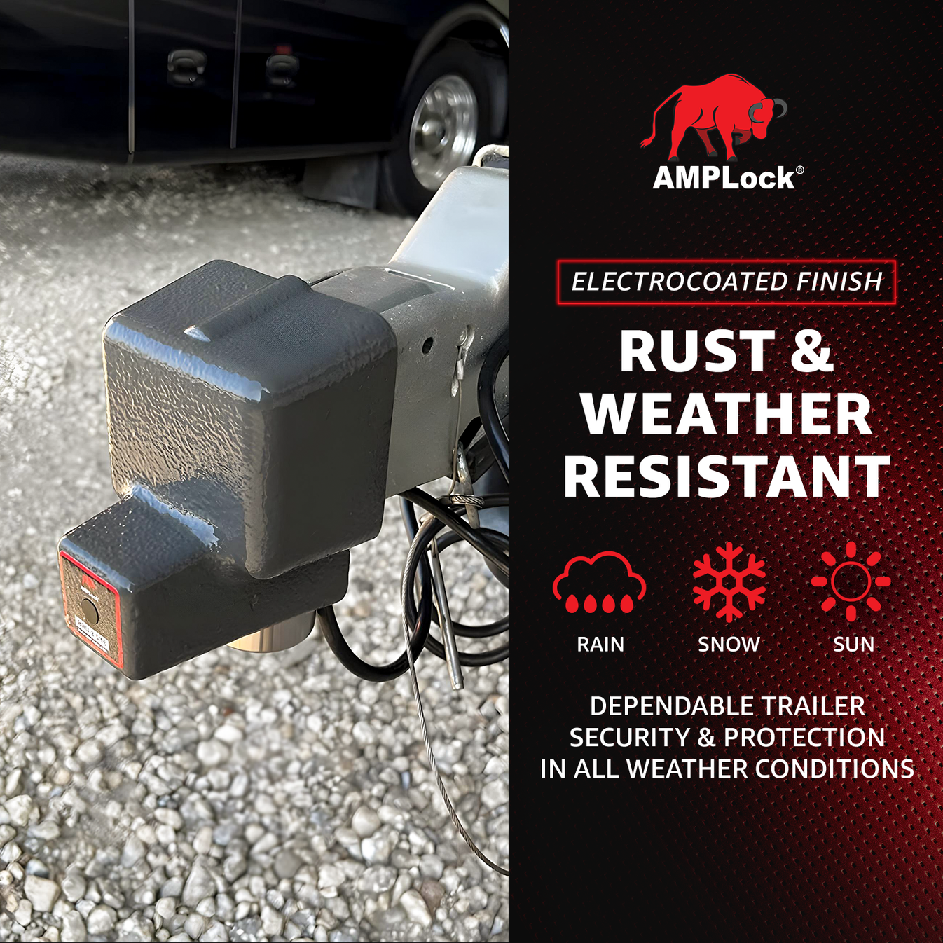 AMPLock Ball Coupler Lock Square Edge Design - BRU-2516 | MFVCanada.com