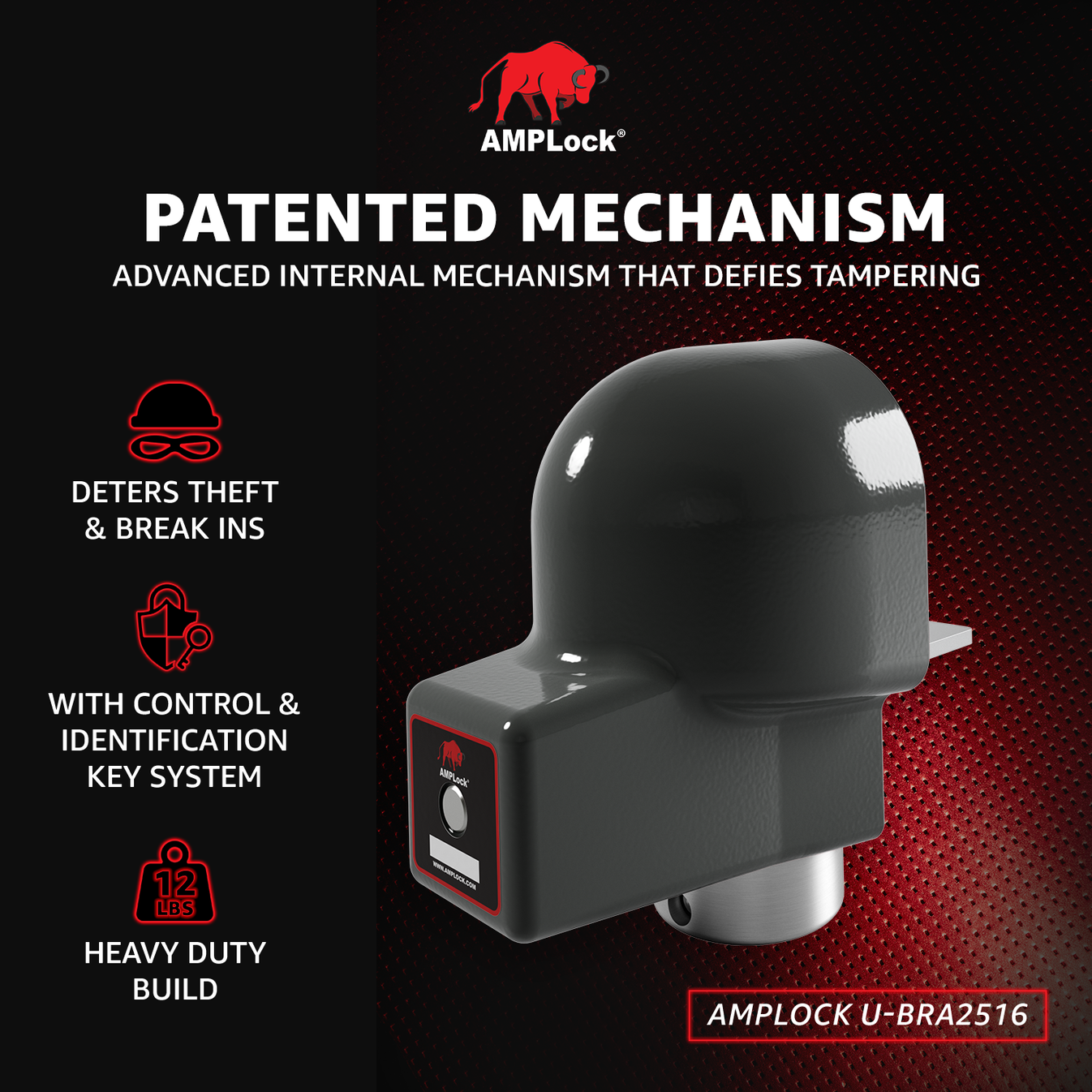AMPLock Ball Coupler Lock No Lip Design - BRA-2516 | MFVCanada.com
