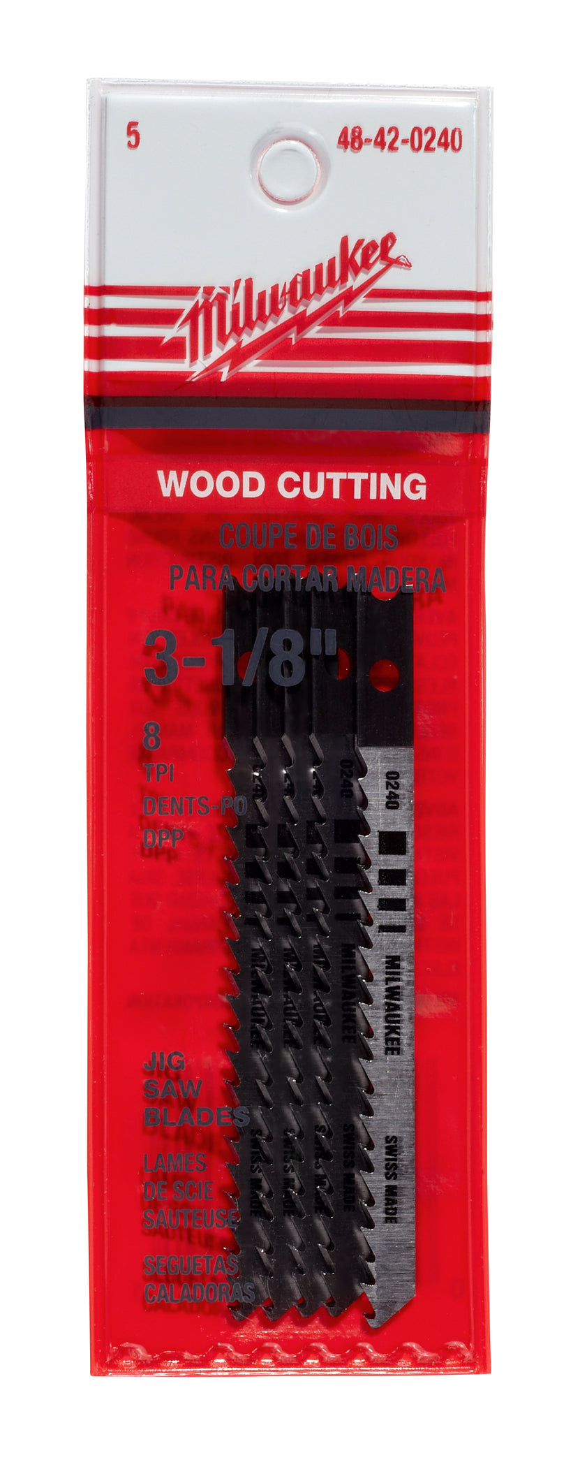 Milwaukee Electric Jig Saw Bl Gen Pu 8T 3-1/8L 5P - MLW-48-42-0240 | MFVCanada.com