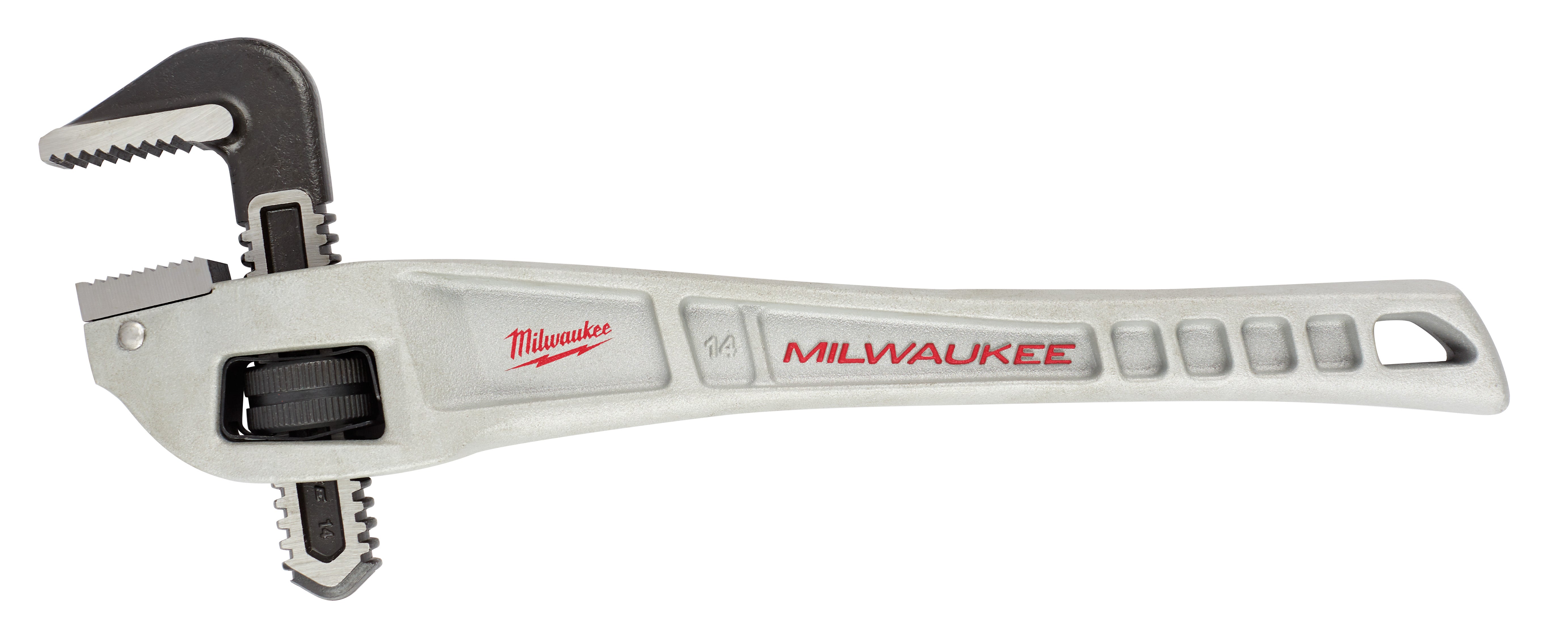 Milwaukee Electric 14" Aluminum Offset Head Pip Wrench, 2" Capacity - MLW-48-22-7184 | MFVCanada.com