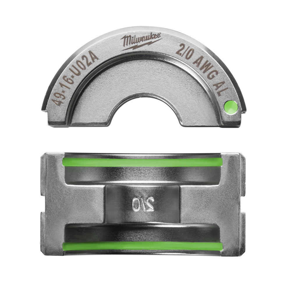 Milwaukee Electric 2/0  Aluminum U Style Die - MLW-49-16-U02A | MFVCanada.com