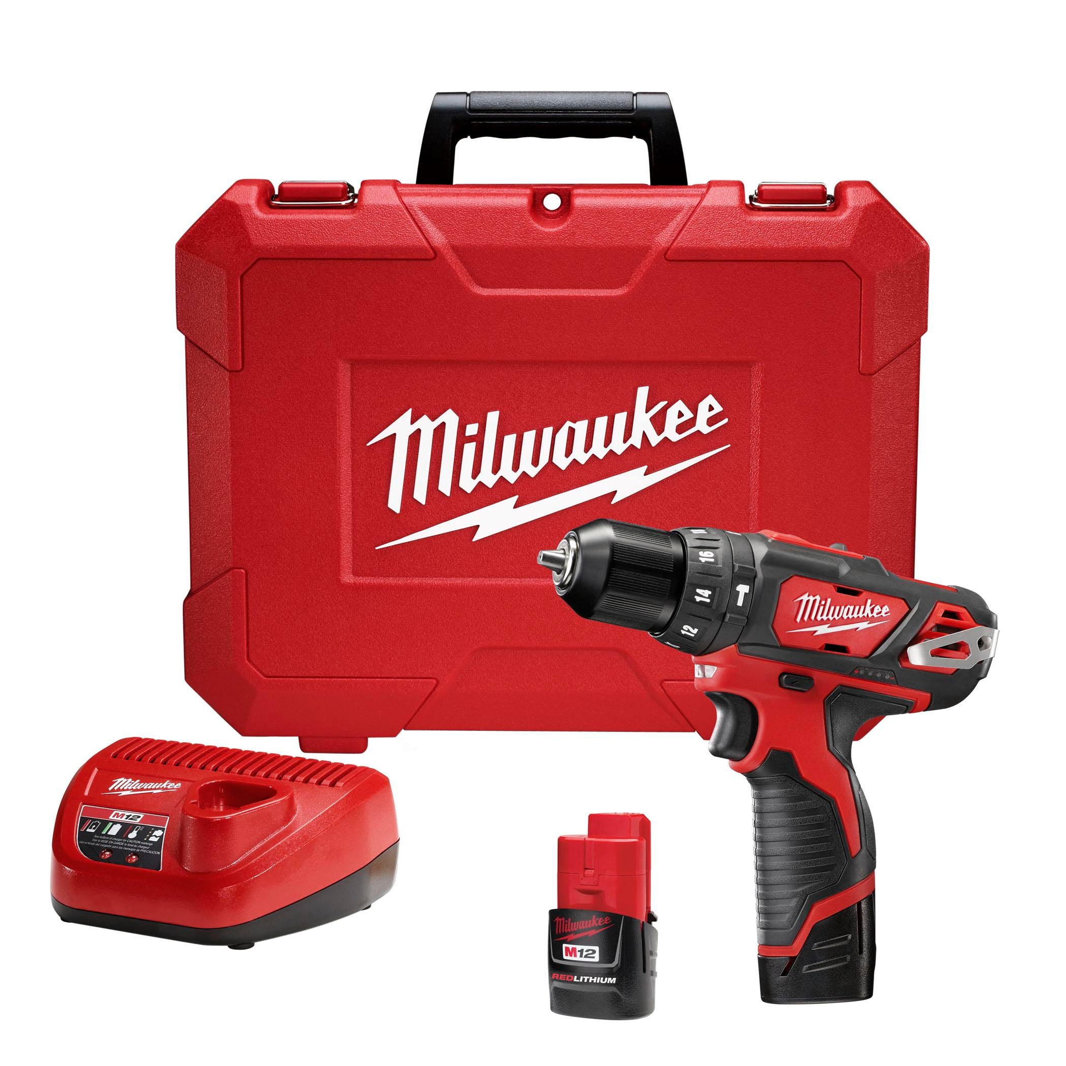 Milwaukee Electric M12 3/8 Hammer Dr Driver Kit - 2408-22 - MLW-2408-22 | MFVCanada.com