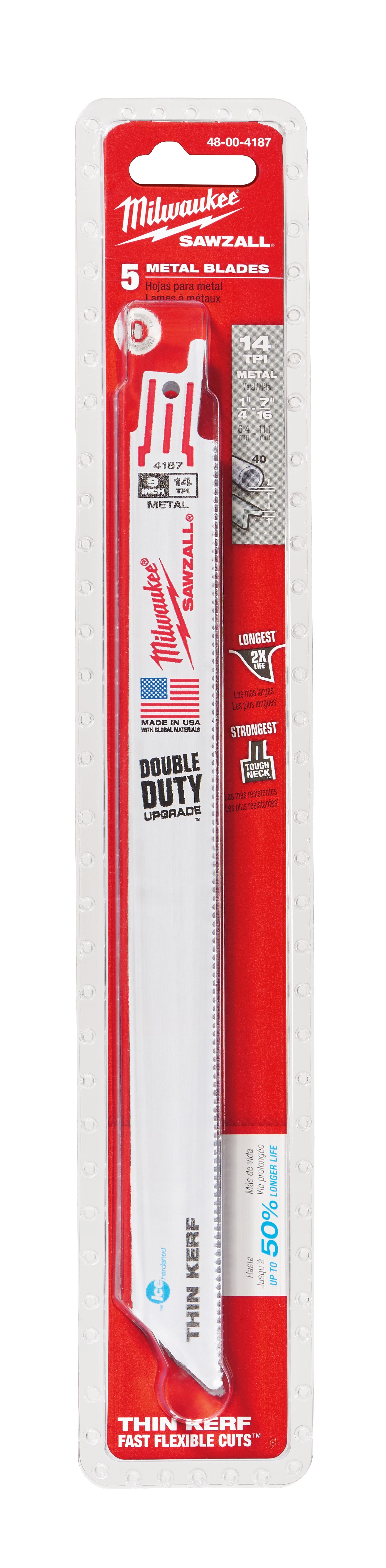 Milwaukee Electric Blade 14T 9L Ice Hard Bulk 100 - 48-01-9187 - MLW-48-01-9187 | MFVCanada.com