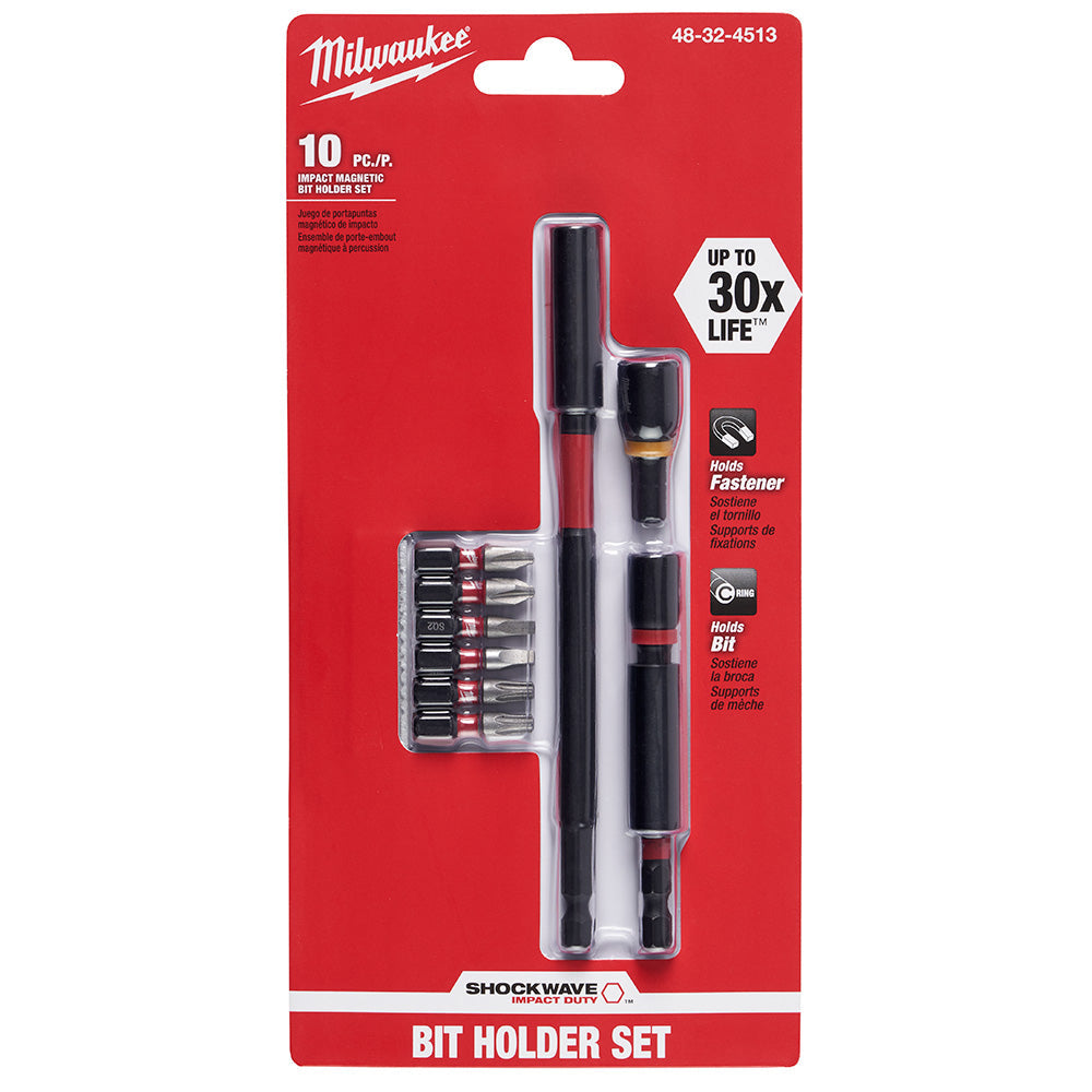Milwaukee Electric 10Pc Impact Driver Bitset - MLW-48-32-4513 | MFVCanada.com