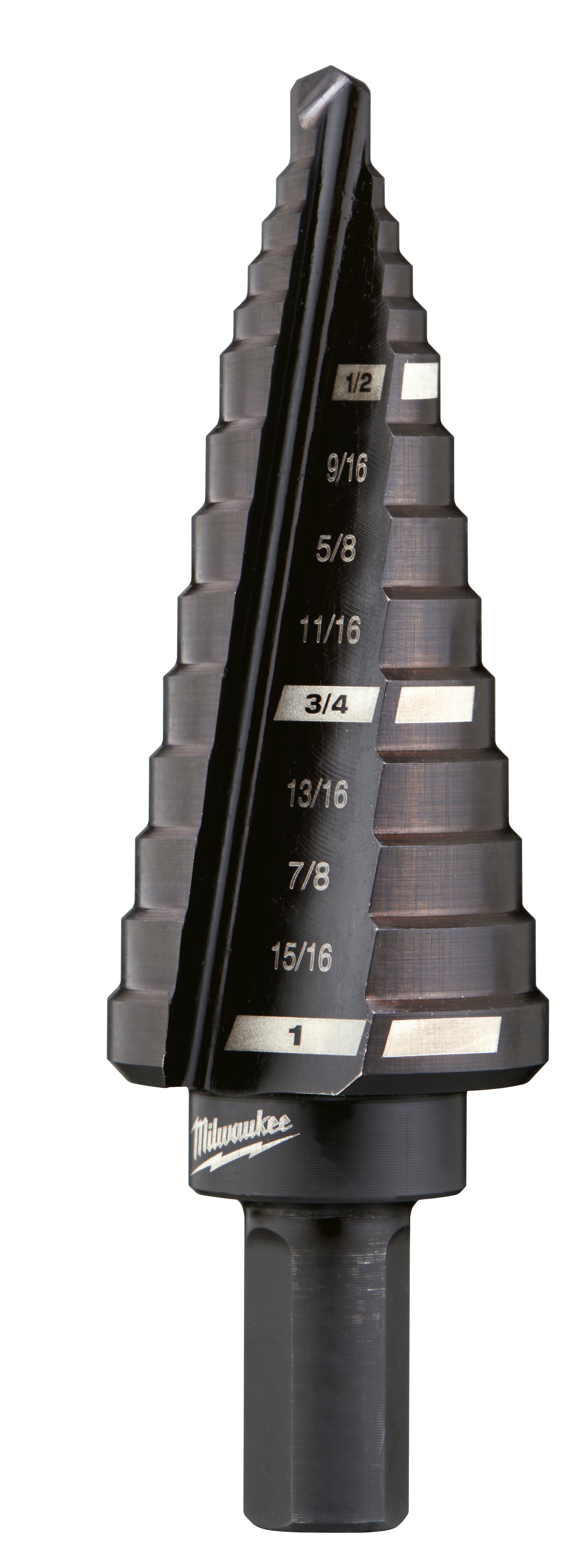 Milwaukee Electric Step Bit 1/2" - 1", 9 Steps - MLW-48-89-9208 | MFVCanada.com