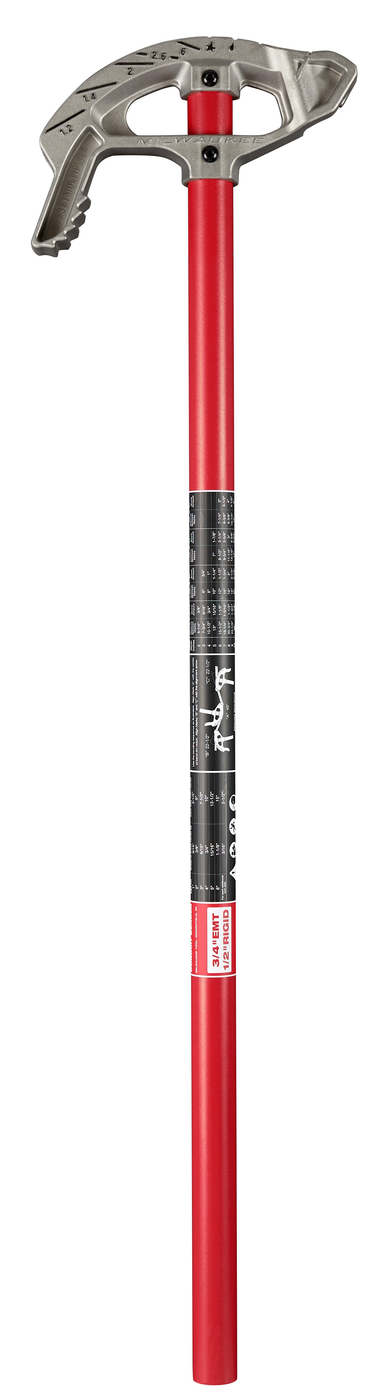 Milwaukee Electric 3/4" Al Conduit Bender - MLW-48-22-4071 | MFVCanada.com